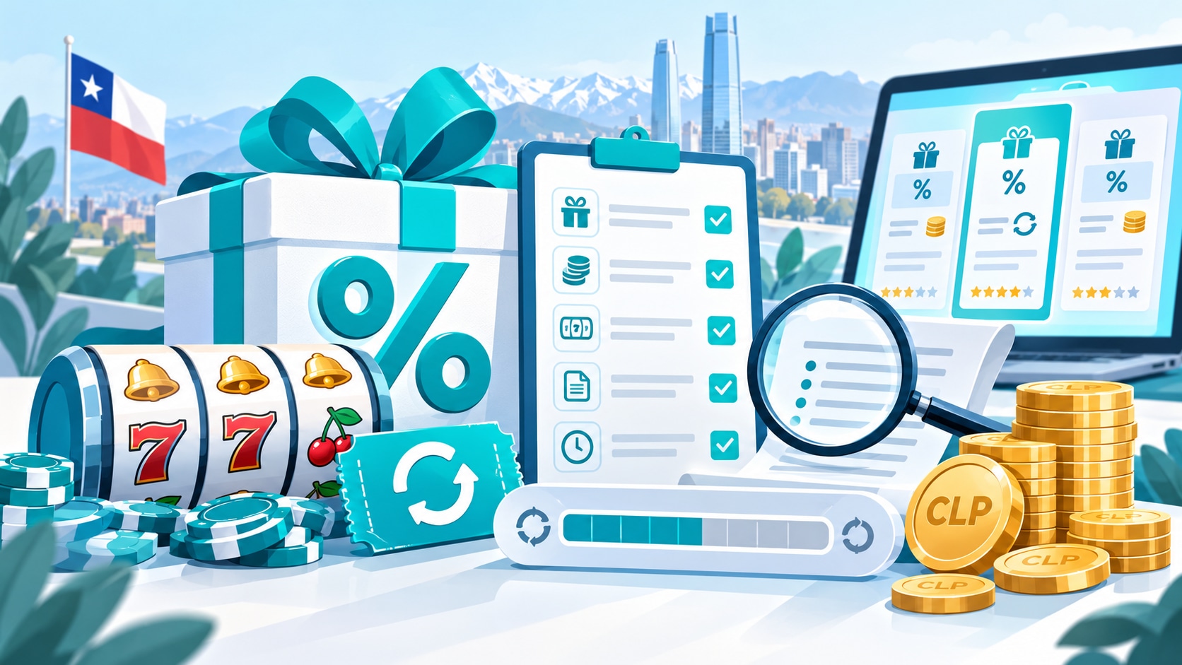Cómo comparar bonos de casinos online en Chile, rollover y giros gratis